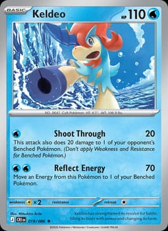 Keldeo 019/086 Rare – Chaos Rising Pokémon card