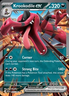 Krookodile ex 055/086 Double Rare – Chaos Rising Pokémon card