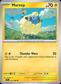 Mareep 027/086 Common – Chaos Rising Pokémon card