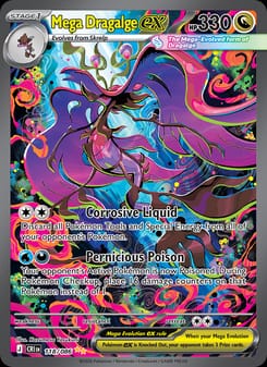 Mega Dragalge ex 118/086 Special Illustration Rare – Chaos Rising Pokémon card