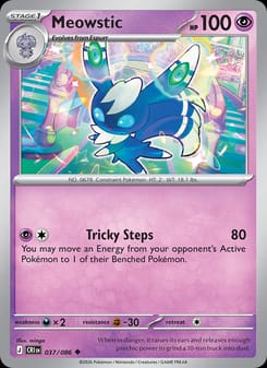 Meowstic 037/086 Uncommon – Chaos Rising Pokémon card