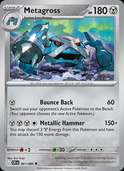 Metagross 061/086 Uncommon – Chaos Rising Pokémon card