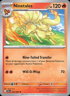 Ninetales 009/086 Uncommon – Chaos Rising Pokémon card