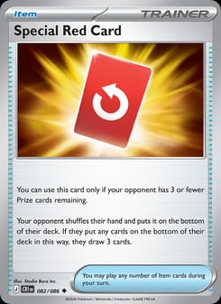 Special Red Card 082/086 Uncommon – Chaos Rising Pokémon card