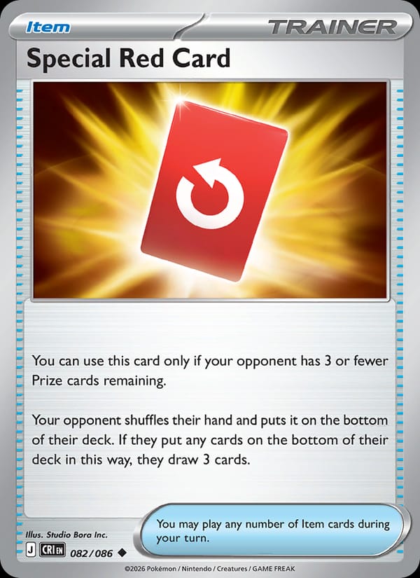 Special Red Card 082/086 Chaos Rising Pokémon card