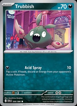 Trubbish 056/086 Common – Chaos Rising Pokémon card