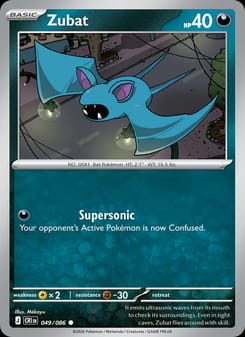 Zubat 049/086 Common – Chaos Rising Pokémon card