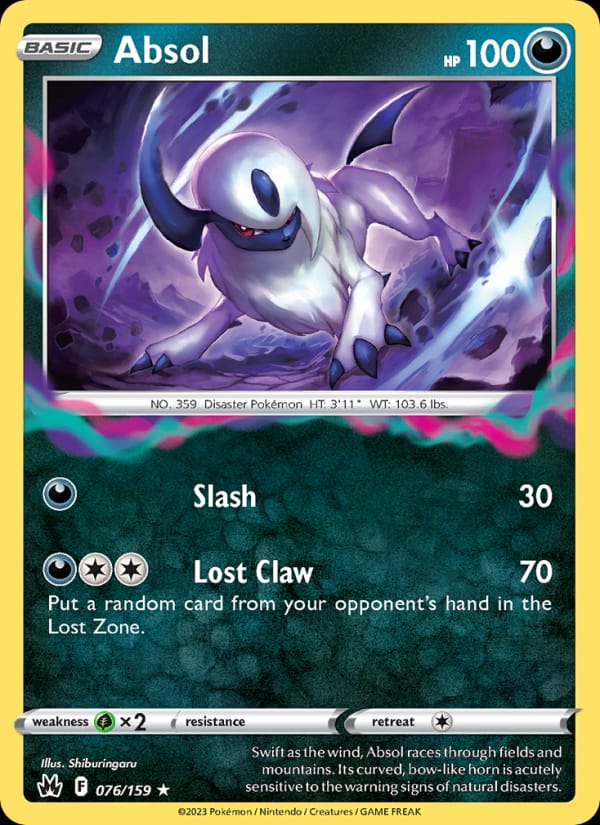 Absol 076/159 Crown Zenith Pokémon card