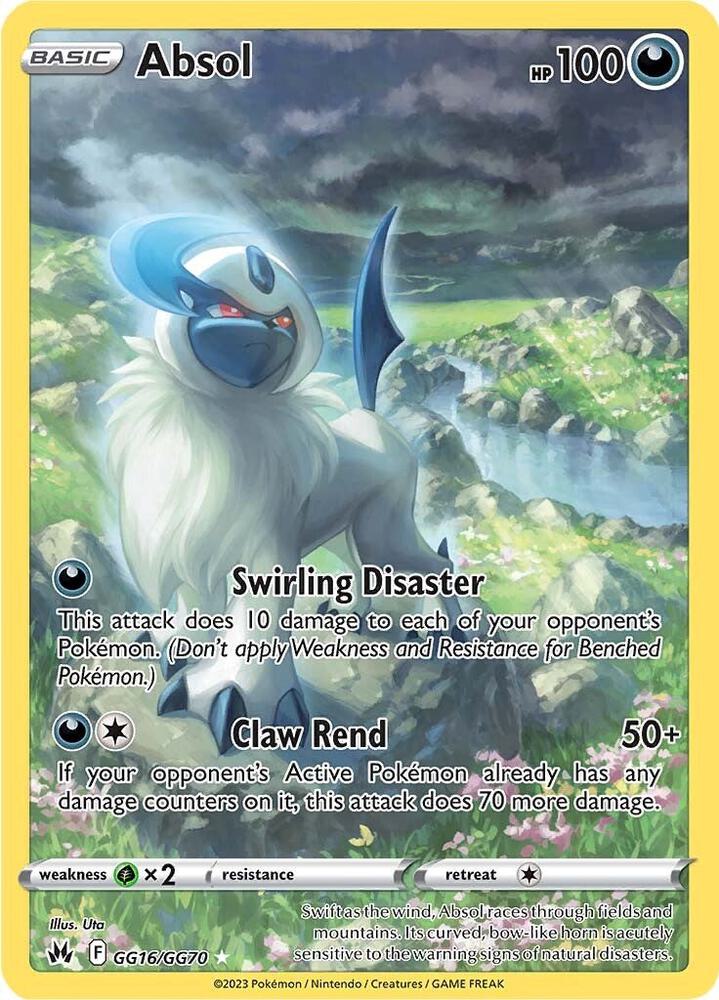 Absol GG16/GG70 Crown Zenith Pokémon card