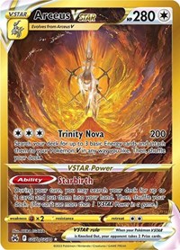 Arceus VSTAR GG70/GG70 Secret Rare – Crown Zenith Pokémon card