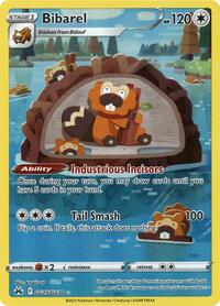 Bibarel GG25/GG70 Ultra Rare – Crown Zenith Pokémon card
