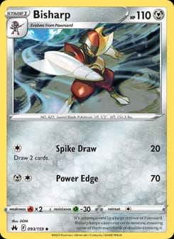 Bisharp 093/159 Uncommon – Crown Zenith Pokémon card
