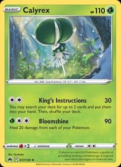 Calyrex 017/159 Holo Rare – Crown Zenith Pokémon card