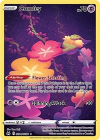 Comfey GG14/GG70 Ultra Rare – Crown Zenith Pokémon card