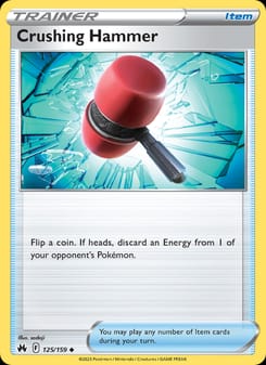 Crushing Hammer 125/159 Uncommon – Crown Zenith Pokémon card