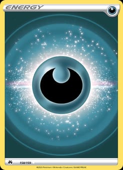 Darkness Energy 158/159 Ultra Rare – Crown Zenith Pokémon card