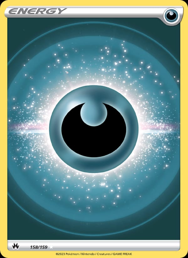 Darkness Energy 158/159 Crown Zenith Pokémon card