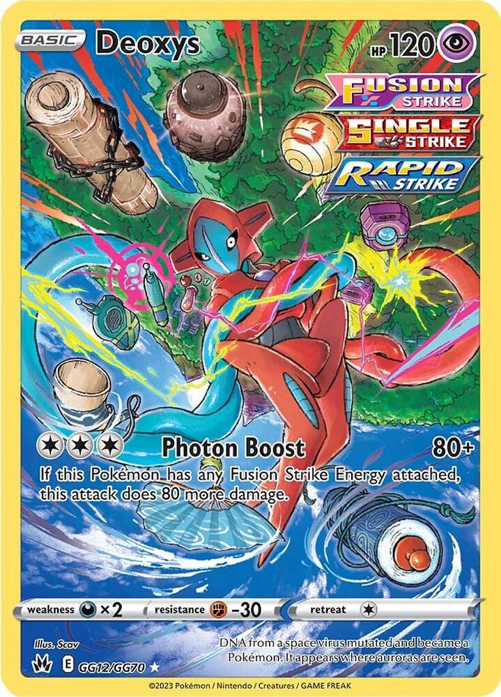 Deoxys GG12/GG70 Crown Zenith Pokémon card