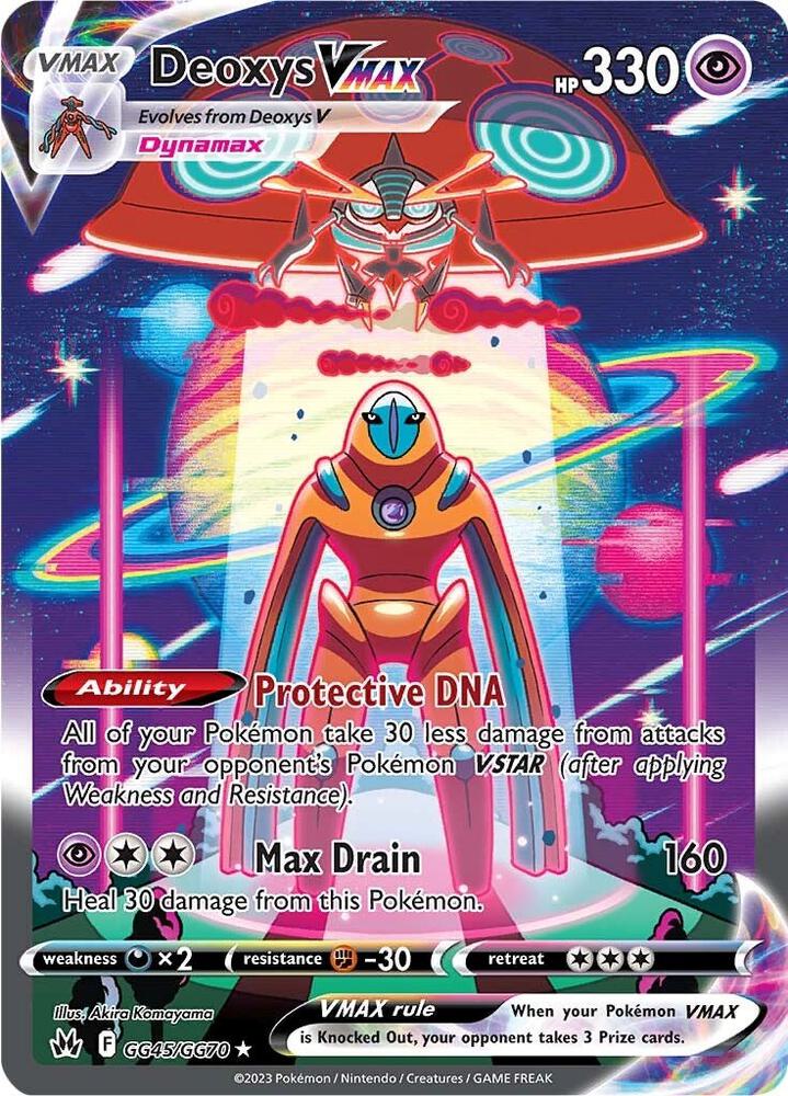 Deoxys VMAX GG45/GG70 Crown Zenith Pokémon card