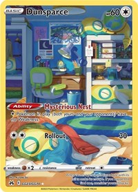 Dunsparce GG23/GG70 Ultra Rare – Crown Zenith Pokémon card
