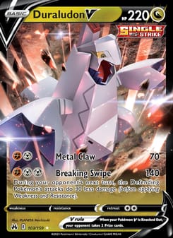 Duraludon V 103/159 Ultra Rare – Crown Zenith Pokémon card