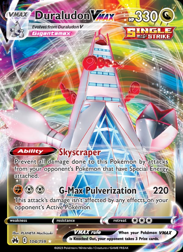 Duraludon VMAX 104/159 Crown Zenith Pokémon card