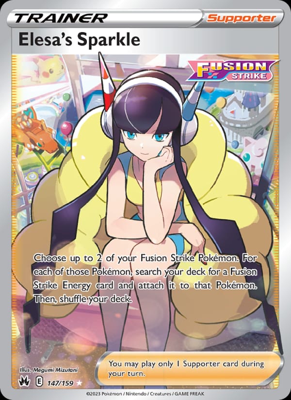 Elesa's Sparkle 147/159 Crown Zenith Pokémon card