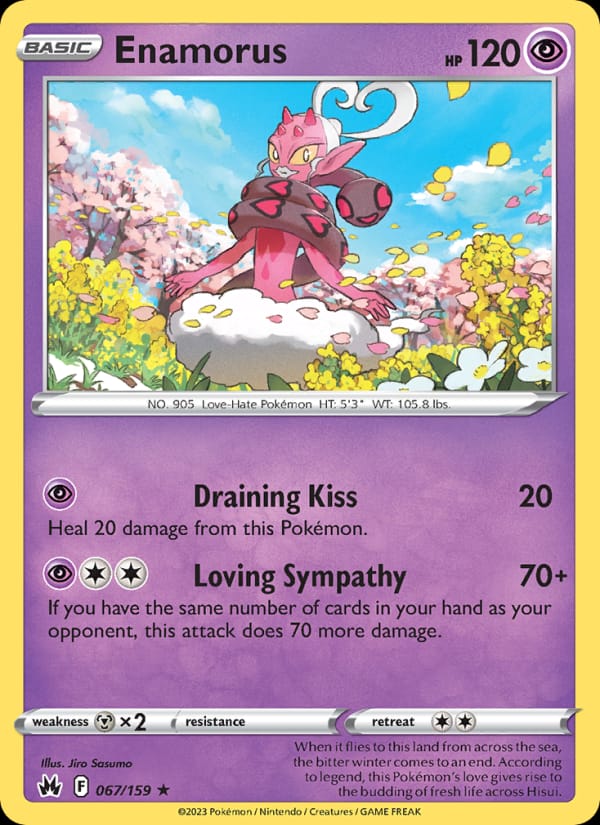 Enamorus 067/159 Crown Zenith Pokémon card