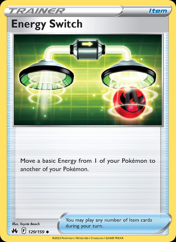 Energy Switch 129/159 Crown Zenith Pokémon card