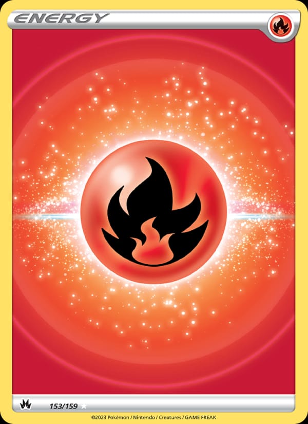 Fire Energy 153/159 Crown Zenith Pokémon card