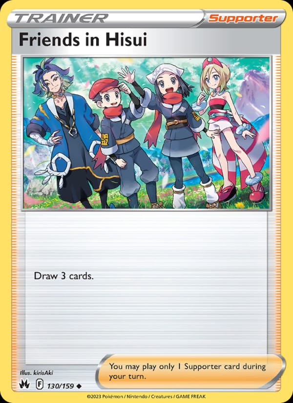 Friends in Hisui 130/159 Crown Zenith Pokémon card