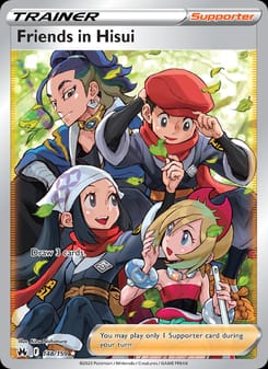 Friends in Hisui 148/159 Ultra Rare – Crown Zenith Pokémon card