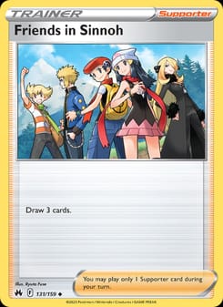 Friends in Sinnoh 131/159 Uncommon – Crown Zenith Pokémon card