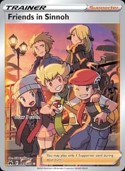 Friends in Sinnoh 149/159 Ultra Rare – Crown Zenith Pokémon card