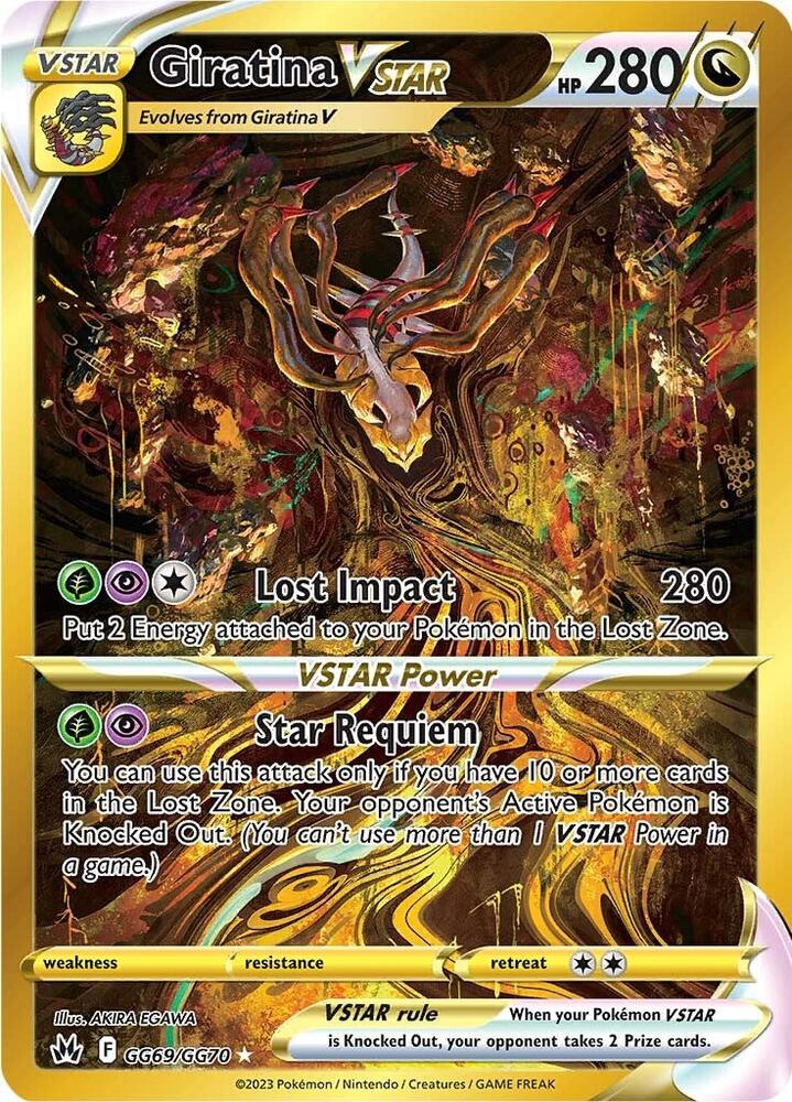 Giratina VSTAR GG69/GG70 Crown Zenith Pokémon card