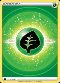 Grass Energy 152/159 Ultra Rare – Crown Zenith Pokémon card