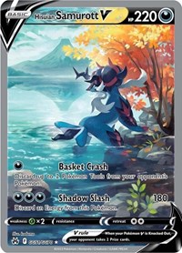 Hisuian Samurott V GG51/GG70 Ultra Rare – Crown Zenith Pokémon card