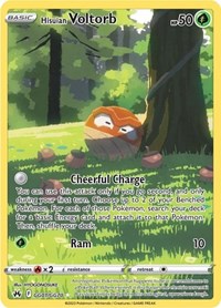Hisuian Voltorb GG01/GG70 Ultra Rare – Crown Zenith Pokémon card