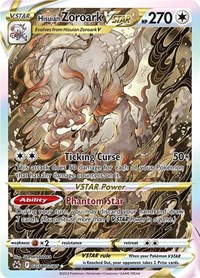 Hisuian Zoroark VSTAR GG56/GG70 Ultra Rare – Crown Zenith Pokémon card