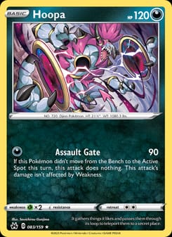 Hoopa 083/159 Holo Rare – Crown Zenith Pokémon card