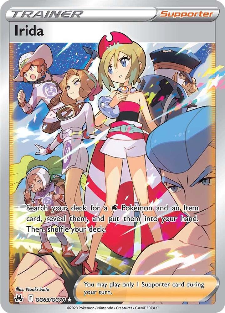 Irida GG63/GG70 Crown Zenith Pokémon card
