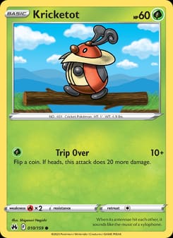 Kricketot 010/159 Common – Crown Zenith Pokémon card