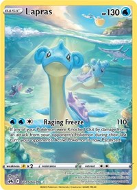 Lapras GG05/GG70 Ultra Rare – Crown Zenith Pokémon card