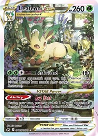 Leafeon VSTAR GG35/GG70 Ultra Rare – Crown Zenith Pokémon card
