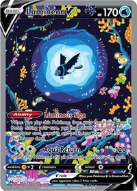 Lumineon V GG39/GG70 Ultra Rare – Crown Zenith Pokémon card