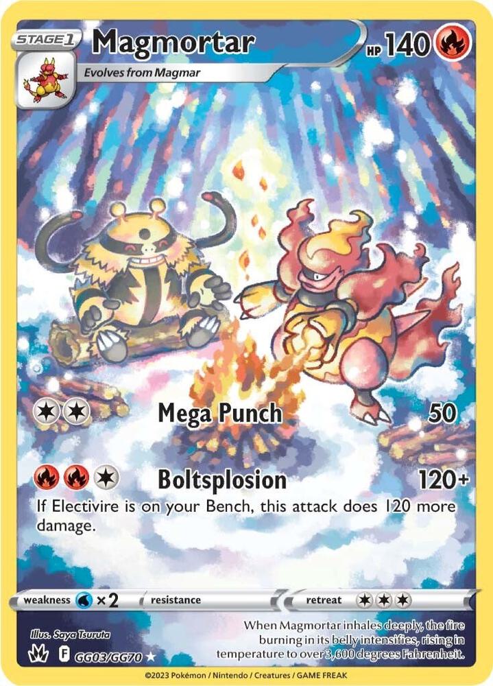 Magmortar GG03/GG70 Crown Zenith Pokémon card