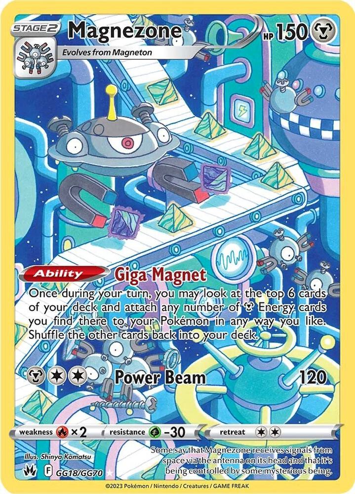 Magnezone GG18/GG70 Crown Zenith Pokémon card