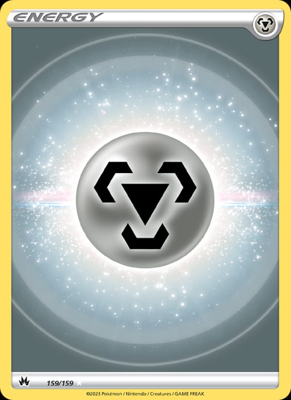 Metal Energy 159/159 Crown Zenith Pokémon card