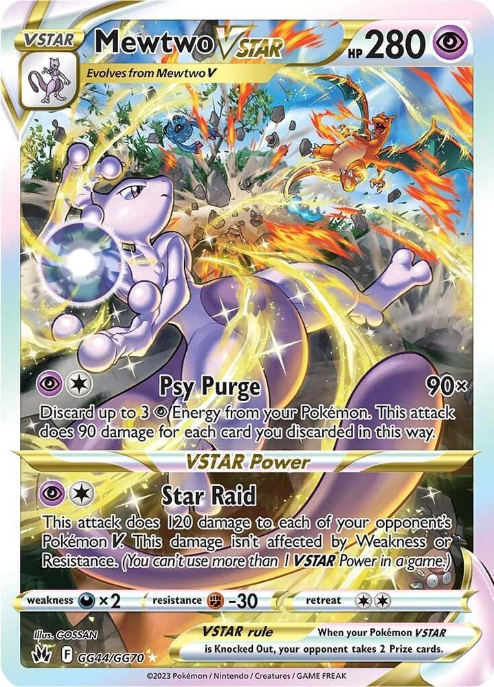 Mewtwo VSTAR GG44/GG70 Crown Zenith Pokémon card