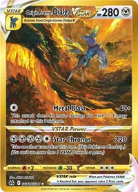 Origin Forme Dialga VSTAR GG68/GG70 Secret Rare – Crown Zenith Pokémon card